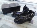 Черни обувки номер 39, снимка 1 - Дамски ежедневни обувки - 25713435