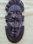 Африканска маска от абанос -по-голяма, снимка 1 - Колекции - 20636686