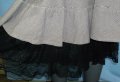 Дизйнерска дънкова пола с дантела  и изнищени краища / малък размер , снимка 13