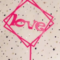 Love в Квадрат твърд Акрил Розов топер за торта Рожден Ден, снимка 1 - Други - 22834196