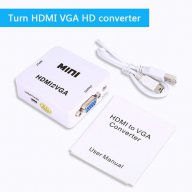 АКТИВЕН преходник HDMI към VGA със звук + Гаранция, снимка 1 - Кабели и адаптери - 17868040