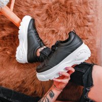Дамски Черни Обувки на Платформа Noir 🔝Цена: 39.99, снимка 1 - Кецове - 24104344