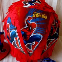  Голяма пинята Спайдърмен + подарък маска и конфети ,готови за изпращане, снимка 1 - Декорация за дома - 20220740