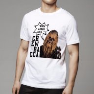 NEW!!! Тениски CHEWBACCA  / ЧУБАКА - МЕЖДУЗВЕЗДНИ ВОЙНИ / Star Wars! Поръчай модел с твоя ИДЕЯ!, снимка 1 - Тениски - 14986466