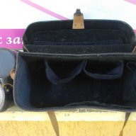Чанта кожена за фотоапарат с два калъфа за фотообективи, снимка 3 - Други - 7661783