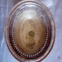 стара посребрена купа арт деко, снимка 3 - Антикварни и старинни предмети - 23042306