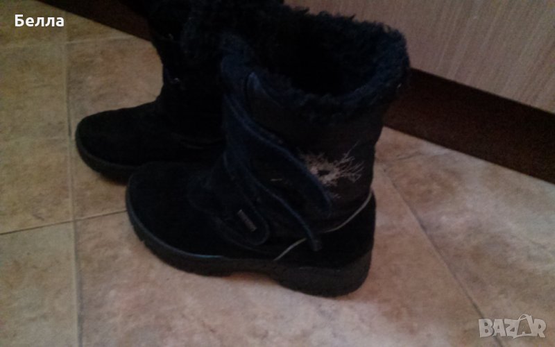 Топли маркови апрески естествен велур, снимка 1