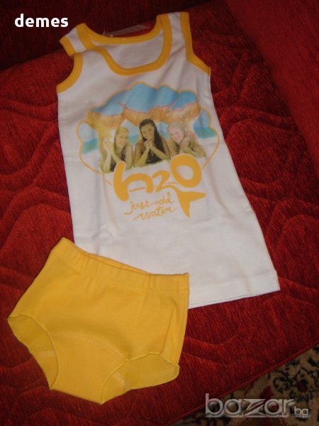          	 Детски комплект с потник и боксерки за момиче размер 98/104, нов , снимка 1