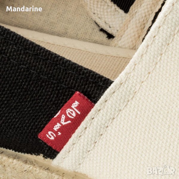 ПРОМО 🍊 LEVI’S 🍊 Дамски еспадрили в кремаво и черно 40 номер нови с кутия, снимка 1