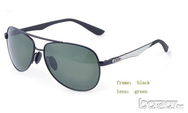 Слънчеви очила Tr Aviator (BLACK GREEN), снимка 1
