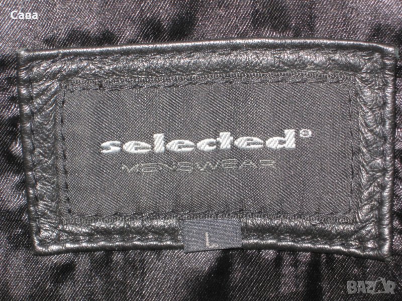 Кожен тренч SELECTED   мъжки,Л, снимка 1