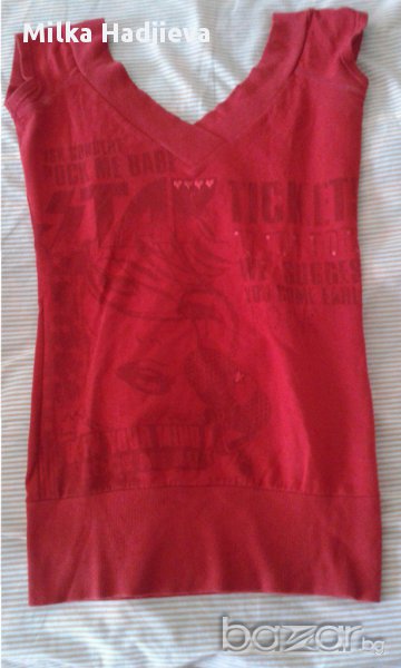 червена тениска/туника, снимка 1