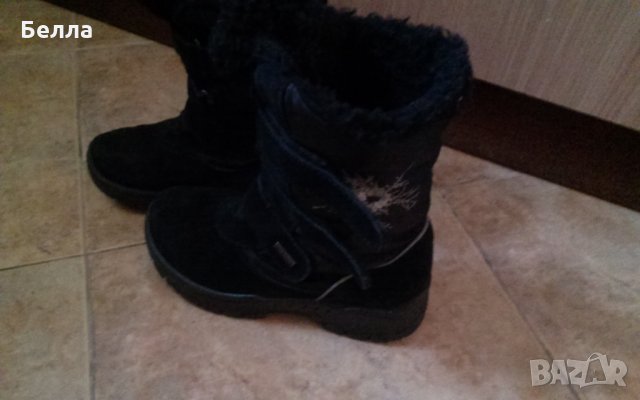 Топли маркови апрески естествен велур, снимка 1