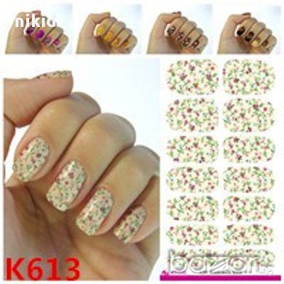 татос ваденки водни стикери за нокти нови, снимка 5 - Продукти за маникюр - 14424023