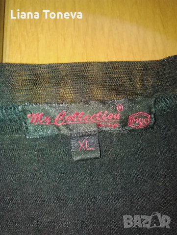 рокля в черно и тьмносиво, снимка 3 - Рокли - 25212906