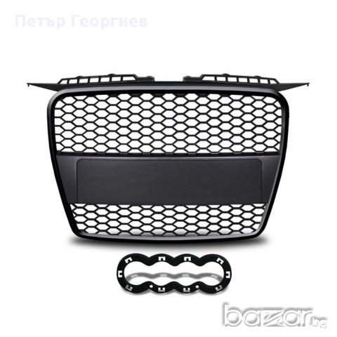 Решетка с емблема за AUDI A3 (2003-2008) RS-Look Черна