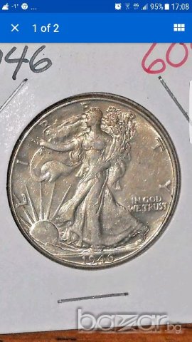 USA 50 Cents 1946 Philadelphia Mint in XF-AUNC CONDITION