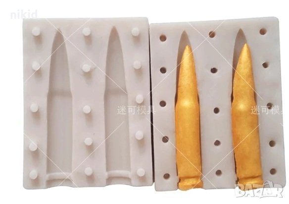 3D Патрон патрони 2 части силиконов молд форма декорация торта фондан шоколад и др.