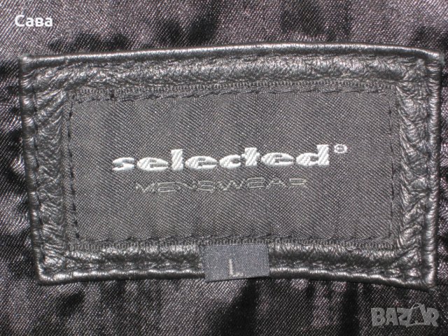 Кожен тренч SELECTED   мъжки,Л