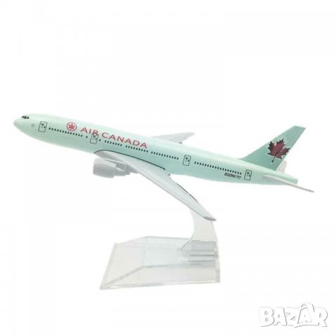 Бойнг 777 самолет модел макет Канада метален лайнер Канада  , снимка 1 - Колекции - 25789607