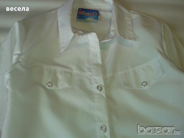 Детска риза за момиче, бяла,елегантна,изчистена линия, снимка 4 - Детски ризи - 9537607