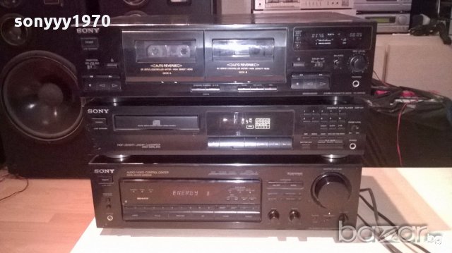 Sony receiver+sony deck+sony cd-внос швеицария, снимка 2 - Ресийвъри, усилватели, смесителни пултове - 14025391