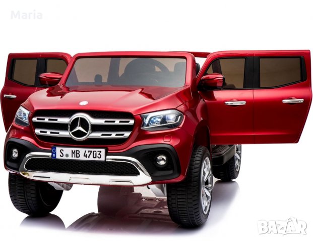 Двуместен акумул.джип MERCEDES X-CLASS, МР4, снимка 4 - Детски велосипеди, триколки и коли - 23671353