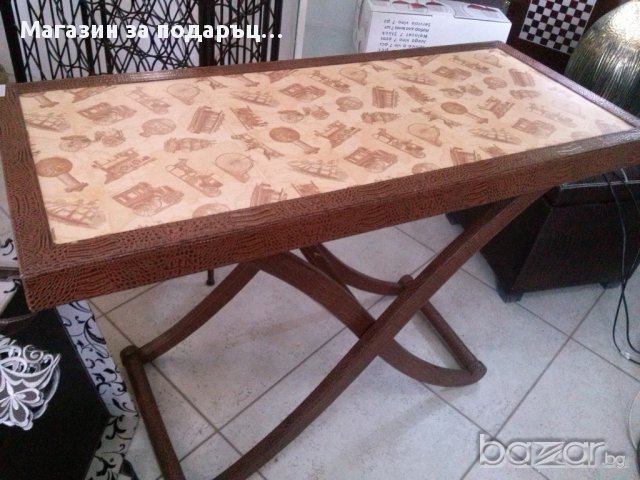 Кожена маса, снимка 2 - Маси - 13787901