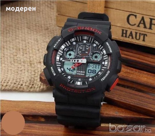 Продавам G SHOCK ga100 черно червен реплика