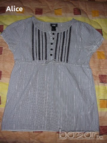 Блуза с къс ръкав Н&М, размер ХS, снимка 1 - Ризи - 18970591