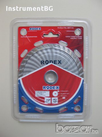 Диамантен турбо диск RODEX 115, снимка 2 - Други инструменти - 12644554
