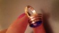 Уникален сребърен пръстен с Лапис Лазули, снимка 6