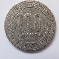 Чад - 100 франка, 1990 г.  (рядка)-327 m, снимка 1 - Нумизматика и бонистика - 23905610