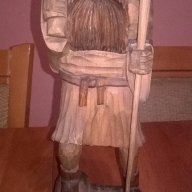 Дърворезба-човек с торба-35/13/10см-внос швеицария, снимка 11 - Антикварни и старинни предмети - 14246757