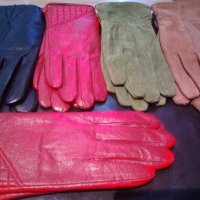 дамски ръкавици - естествена кожа и велур, снимка 1 - Шапки - 12100950