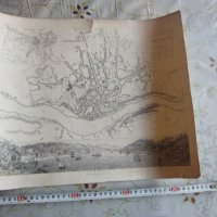 Стара карта Порто 1833, снимка 1 - Колекции - 25432632