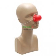 Парти артикул - клоунски нос с ластик за удобно поставяне. Носът издава звук при натиск. , снимка 1 - Други - 16197089