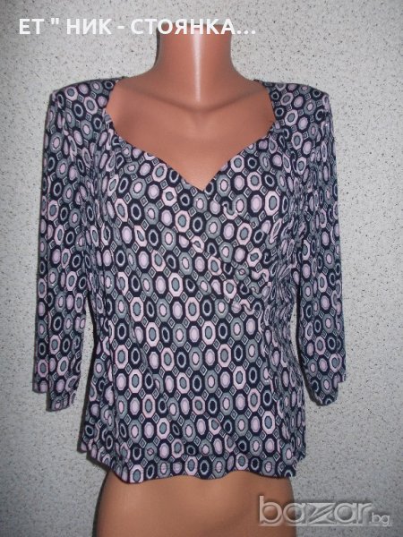 Елегантна блуза с деколте L, р-р, снимка 1