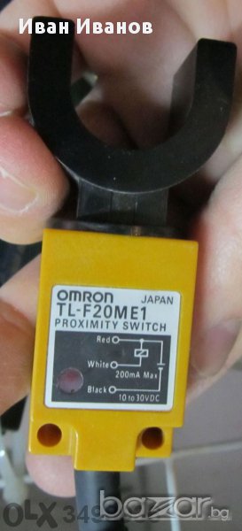 Японски Индуктивен Датчик с въздушна междина Omron TL F20ME1, 24 волта , 10-30V NPN, снимка 1