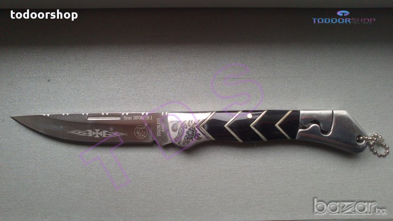 Нож с красиви орнаменти В1883 сгъваем , снимка 1