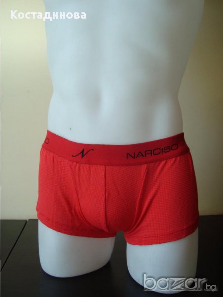 Цветен мъжки боксер,  червен, снимка 1
