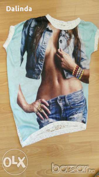 Туника/блуза с дантелен гръб, снимка 1