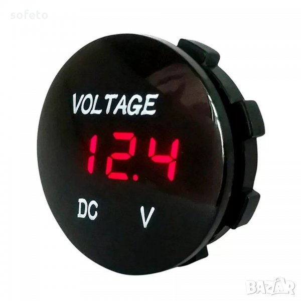 ВОДОУСТОЙЧИВ Уникален Волтметър 6-30в LED акумулатор мултицет волтмер, снимка 1