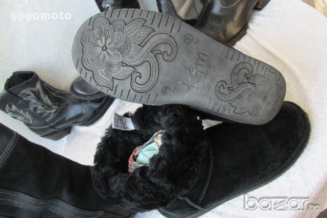 UGG,K&M boots аналог на UGG,39 топли унисекс боти-естествен велур,естествена вълна,GOGOMOTO.BAZAR.BG, снимка 18 - Дамски боти - 16860827