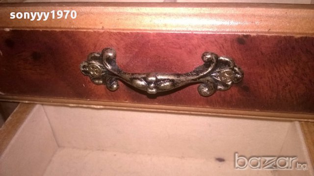 Ретро кутия за бижута-14х10х9см-внос швеицария, снимка 8 - Антикварни и старинни предмети - 16798699