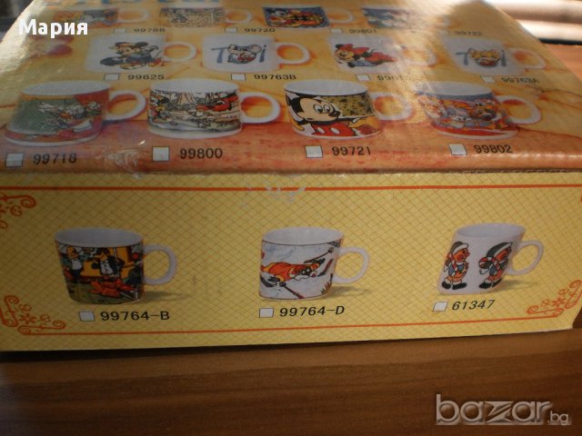 Стилни малки чашки за кафе на сини рози, снимка 7 - Сервизи - 11295877