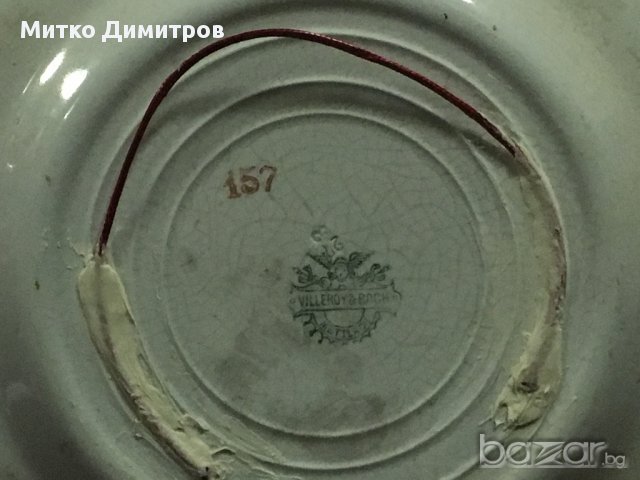 Лот от две чинии на VILLEROY&BOCH, снимка 5 - Антикварни и старинни предмети - 17362927
