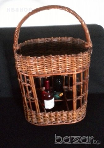 Винтидж кошница-барче за напитки, снимка 1 - Антикварни и старинни предмети - 14386529