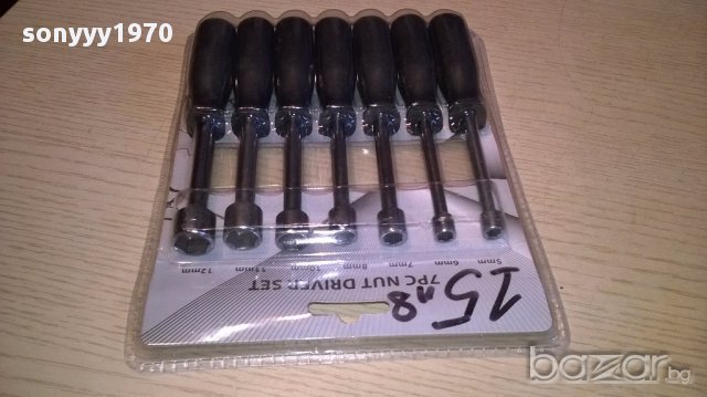 7pc nut for driver set 5-12mm-комплект за гаики-внос щвеицария, снимка 6 - Аксесоари и консумативи - 14915648