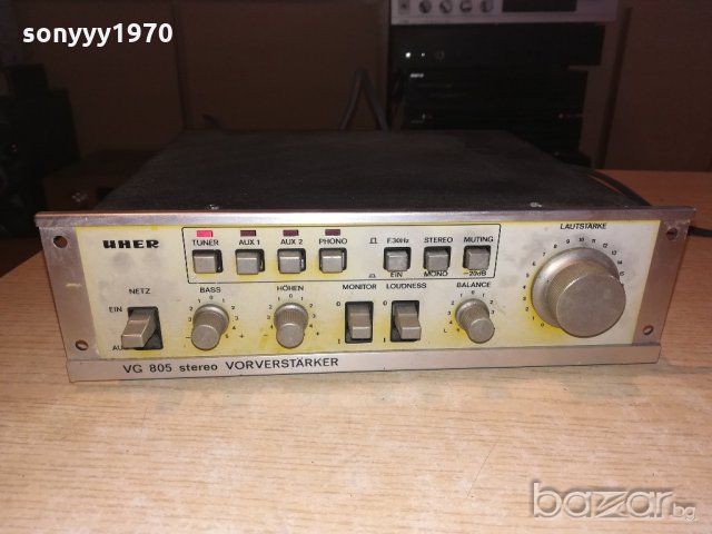 uher vg805 preamplifier-made in japan-внос швеицария